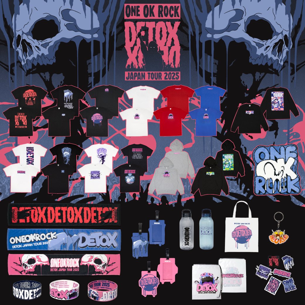 one ok rock  まとめ売り ONE OK ROCK DETOX JAPAN TOUR 2025 グッズ販売整理券 グッズ