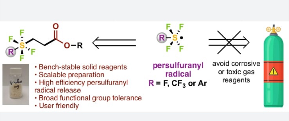 Jet Tsien (@jettsien) on Twitter photo It is super excited to see one of my last projects in which I participated during my last months in UTSW come out: chemrxiv.org/engage/chemrxi…;
Very excited to share our latest work on modular installation of persulfuranyls, SF5 in particular, with a series of bench-stable reagents. It is super excited to see one of my last projects in which I participated during my last months in UTSW come out: chemrxiv.org/engage/chemrxi…;
Very excited to share our latest work on modular installation of persulfuranyls, SF5 in particular, with a series of bench-stable reagents.