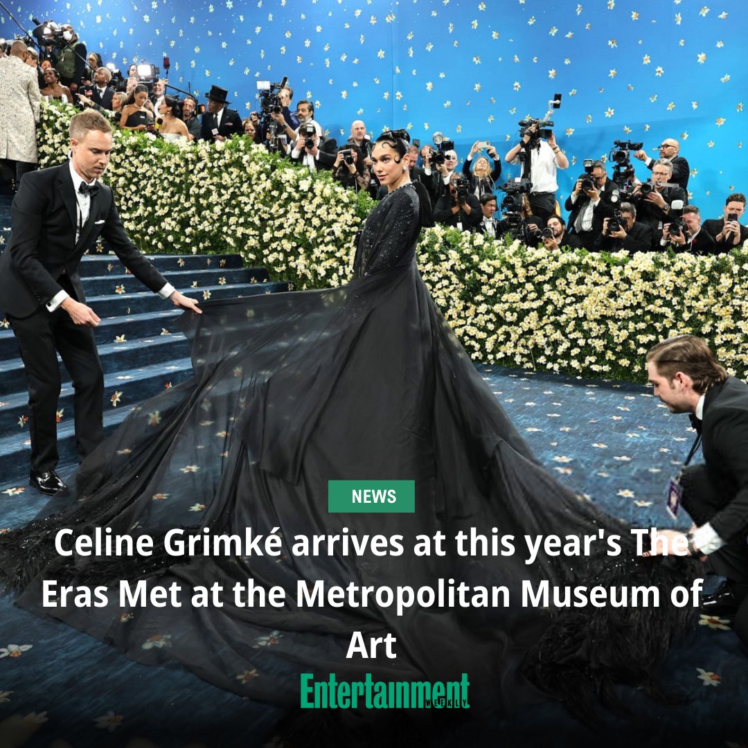 EWUpdatesRP's tweet image. ˓ 🗞️ ˒ 𝗘𝗇t𝗲𝙧t𝖺𝗂𝗇𝗺𝗲𝗇t 𝘞𝗲𝗲𝙠𝗹𝘆 ᴿᴾ
+ content in #EWUpdatesRP
𝗘͟𝘅͟𝗰͟𝗹͟𝘂͟𝘀͟𝗶͟𝘃͟𝗲͟ • Review • Interviews • More

New 𝙐𝙥𝙙𝙖𝙩𝙚!: 𝗖𝗲𝗹𝗶𝗻𝗲 𝗚𝗿𝗶𝗺𝗸𝗲́ (@vanilastereo) arrives at this year's @TheErasMetRP at the Metropolitan Museum of Art.