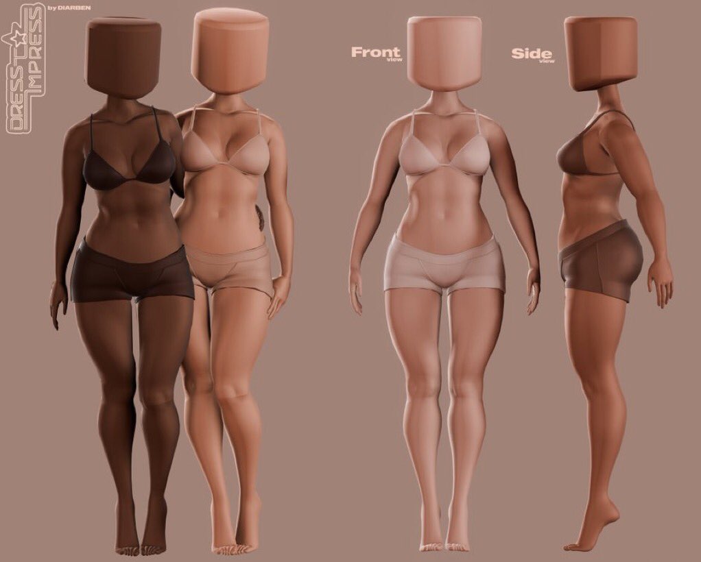 epicmitskistan's tweet image. Outfits/characters I’d create when the plus size/curvy bodies release
a 🧵: