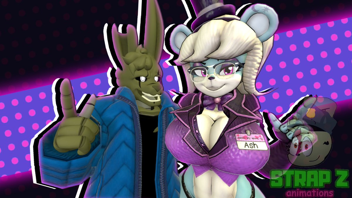 a rabbit and a bear ^^

Game By: <a href="/FatalFire7/">Fatal Fire Studios🔞</a>

Models By: <a href="/CryptiaCurves/">🔞Cryptia🔞</a>

Springtrap model By: <a href="/Mikequeen123/">Cherryvania</a>

Oc Textures by: <a href="/AshCoolBear/">🩵Ash Cooleer🩵 "The Coolest Bear"</a>