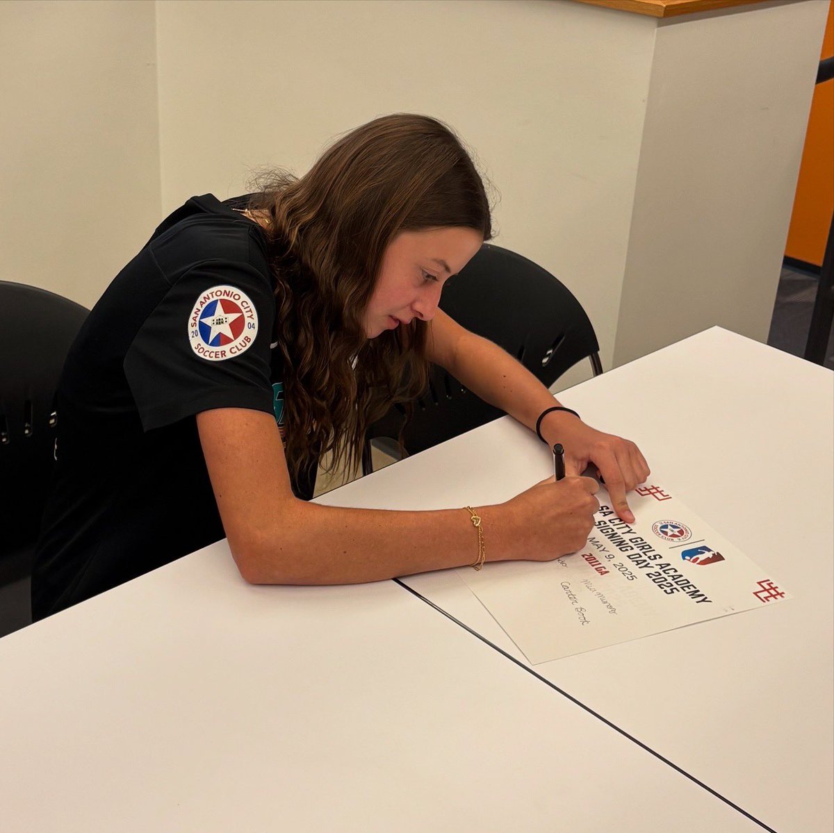 Emma Sugalski (@emmasugalski) on Twitter photo Signed with SA City GA 11 today! So excited for new beginnings! ⚽️
<a href="/sacitysc/">San Antonio City Soccer Club</a> <a href="/6a_28/">SA High School & Club Soccer</a> <a href="/GAcademyLeague/">Girls Academy</a> <a href="/saWCGSoccer/">Churchill Girls’ Soccer</a> Signed with SA City GA 11 today! So excited for new beginnings! ⚽️
<a href="/sacitysc/">San Antonio City Soccer Club</a> <a href="/6a_28/">SA High School & Club Soccer</a> <a href="/GAcademyLeague/">Girls Academy</a> <a href="/saWCGSoccer/">Churchill Girls’ Soccer</a>