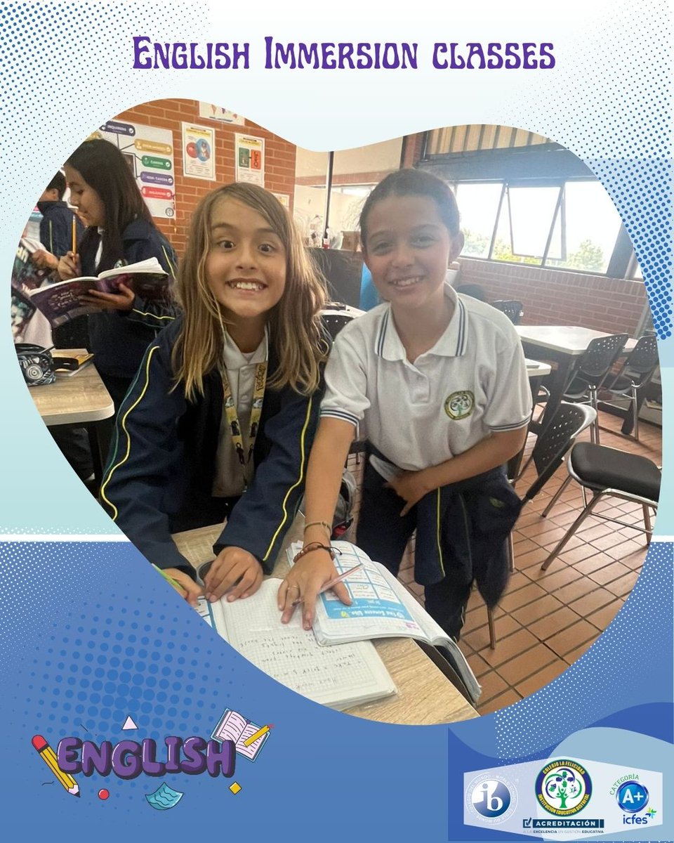 La_FelicidadIED's tweet image. 💬 In our English Immersion classes, sixth graders are learning about green actions to take care of the planet. Speaking activities play a key role in promoting language use and meaningful interaction. 🌍💬
#EnglishImmersion #CaringTeam #GoGreen #CommunicativeLearning