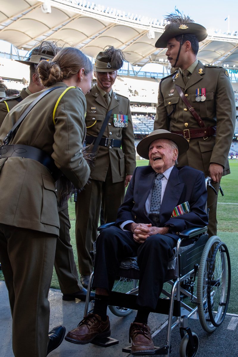 We remember the service &amp; remarkable life of WWII veteran SIG Arthur Leggett.

Arthur was captured during the Battle of Crete in 1941 &amp; spent the next 4 years as a POW. He became a champion for veterans in WA &amp; across Australia.

He will be deeply missed. Vale, Arthur.
