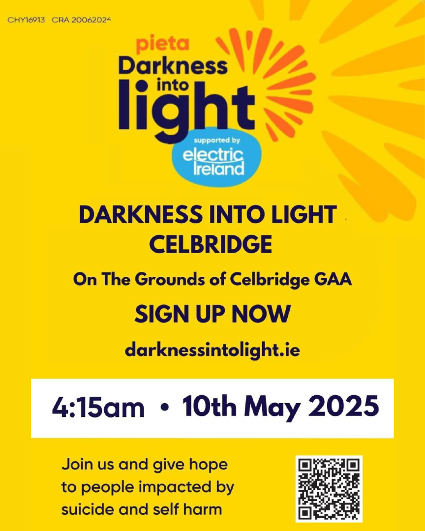 As a proud supporter of Darkness Into Light Celbridge, we’d like to wish the best of luck to those taking part today. Hope you didn't forget to set the alarm clock! 🌟