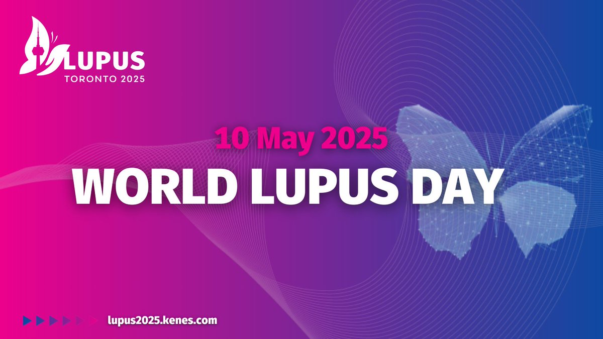 🌍 May 10 is #WorldLupusDay — a moment to raise awareness, challenge stigma, and support those living with lupus. Join us later this month at #LUPUS2025 in Toronto to advance the science and care behind this complex disease. 💜 

#LupusAwareness