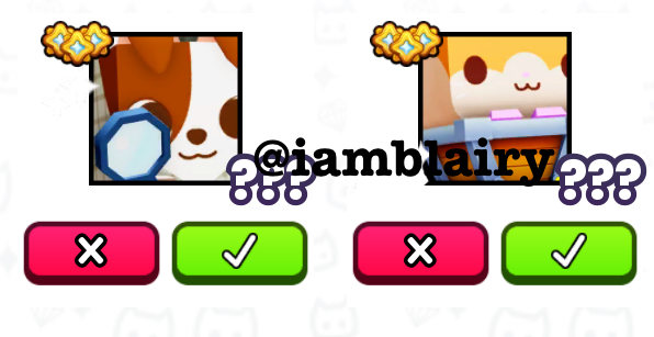 Ps99 Giveaway
Giving Away a :
Huge Detective Terrier and a Huge Minecart Hamster!
To Enter: 
Follow <a href="/artistcoco68/">Artistcoco | Illustrator | Digital Artist</a> and <a href="/IamBlairy/">Blairy ♡</a> 
Like and Retweet 
Comment Your Username
Ends in 4 Days
Flop = Delete and Repost