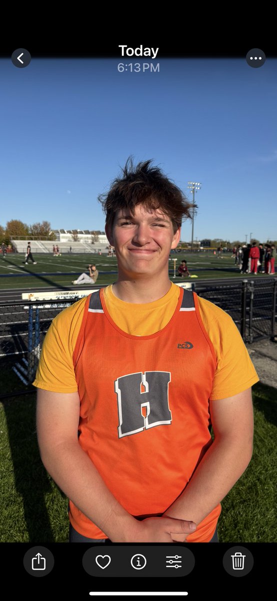 Congrats to Sawyer Koruba for setting a new freshman shot put record of 47’ 9.5. This breaks a record that has stood since 1973. Way to go!!