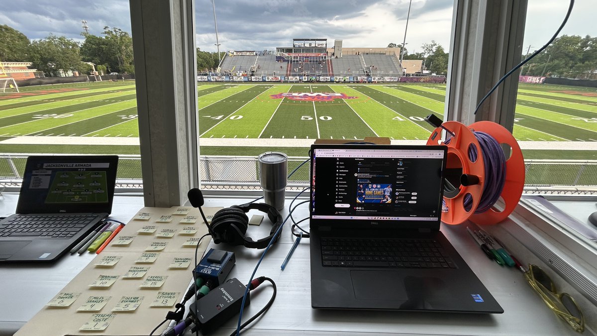 Stuart Webber (@stuartasjax) on Twitter photo So happy to be back in the booth for another season with <a href="/JaxArmadaFC/">Jacksonville Armada FC</a>
We’ll have all the home games this summer on <a href="/ActionSportsJax/">BrentDanStuartMarcelAlivia</a> 24/7!
Plus tune in for Fleet & Footy every Thursday at 2pm!
ActionSportsJax.com So happy to be back in the booth for another season with <a href="/JaxArmadaFC/">Jacksonville Armada FC</a>
We’ll have all the home games this summer on <a href="/ActionSportsJax/">BrentDanStuartMarcelAlivia</a> 24/7!
Plus tune in for Fleet & Footy every Thursday at 2pm!
ActionSportsJax.com