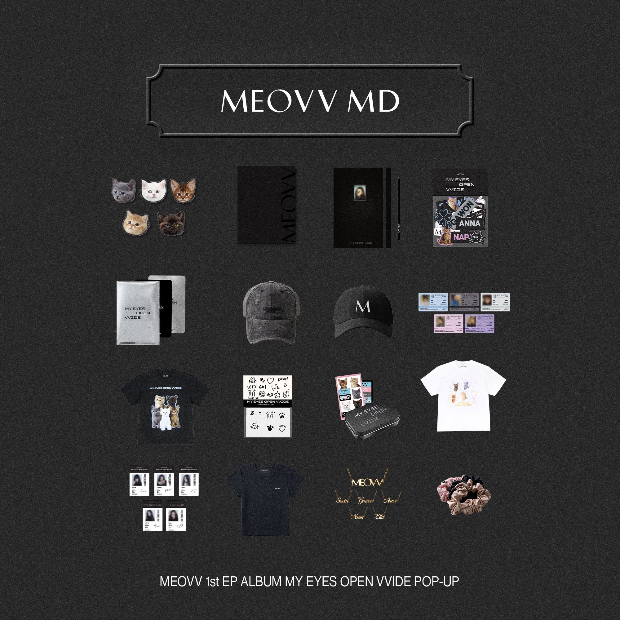 meovv MY EYES OPEN VVIDE MD cap キャップ　帽子 jp.ktown4u.com : MEOVV - [[MY EYES OPEN VVIDE] MD] BALL CAP