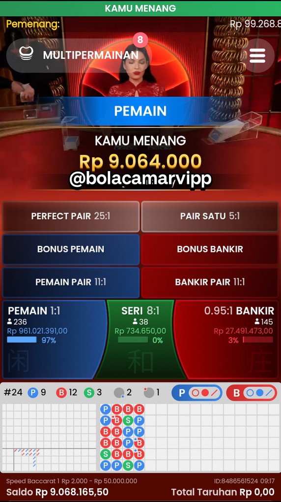 Bolacamarvipp's tweet image. Virtual pen? Oke
Baccarat? Lebih oke

#stopjudi #baccarat #antivar #bolacamarvipp #zonauang #zonajajan #zonabu