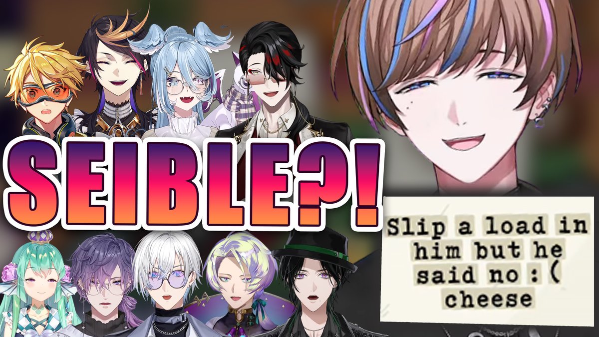 mostlylucaclips's tweet image. 🎬 Nijisanji EN livers weren't ready for Seible's 𝓯𝓻𝓮𝓪𝓴𝓲𝓷𝓮𝓼𝓼

🔗 youtu.be/UJjmtro_Z_4

#Clipeible #shuclip #nijisanji_en