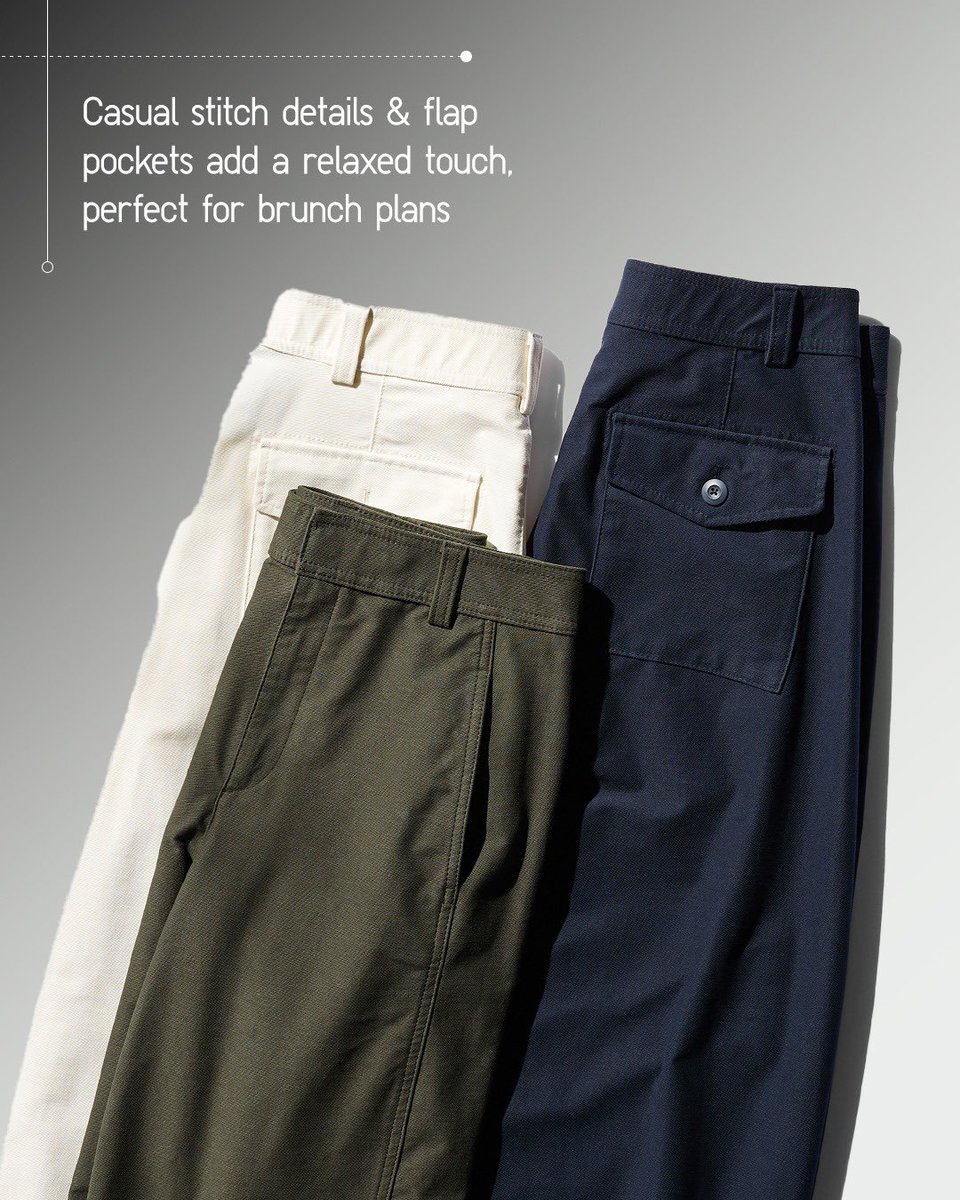 Not your average wide-leg. Our Jersey Barrel Pants are tailored for a crisp yet comfortable fit. It balances bold structure with the soft ease of a cotton-blend for all-day wearability.

Jersey Barrel Pants- 475344

#UNIQLO #UNIQLOIndia #LifeWear