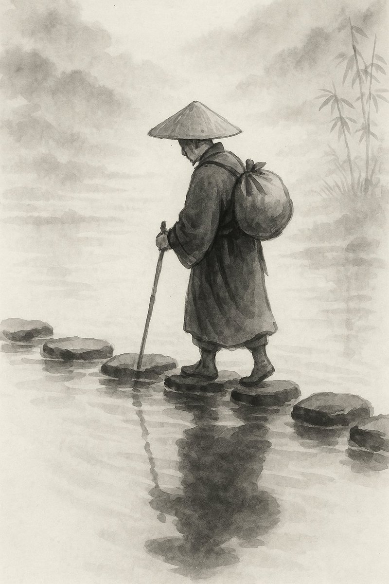 切忌从他觅，迢迢与我疏。
我今独自往，处处得逢渠。
渠今正是我，我今不是渠。
应须凭麽会，方得契如如。