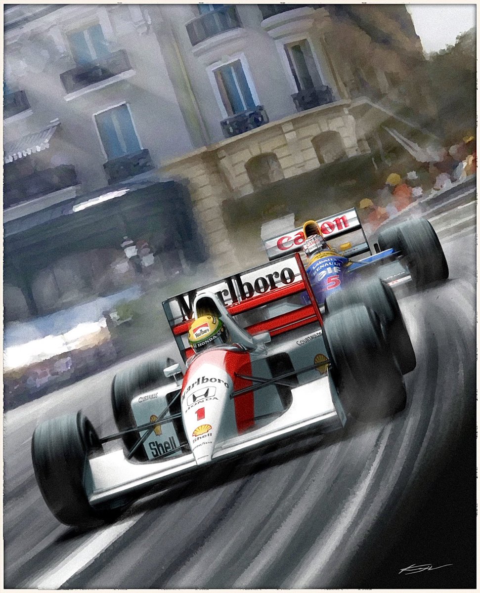 kojikon's tweet photo. 【今日の1枚】1992 Monaco Grand Prix
Ayrton Senna / Mclaren MP4/7A Honda
Nigel Mansell / Williams FW14B Renault https://t.co/BlhLlm6rqe
