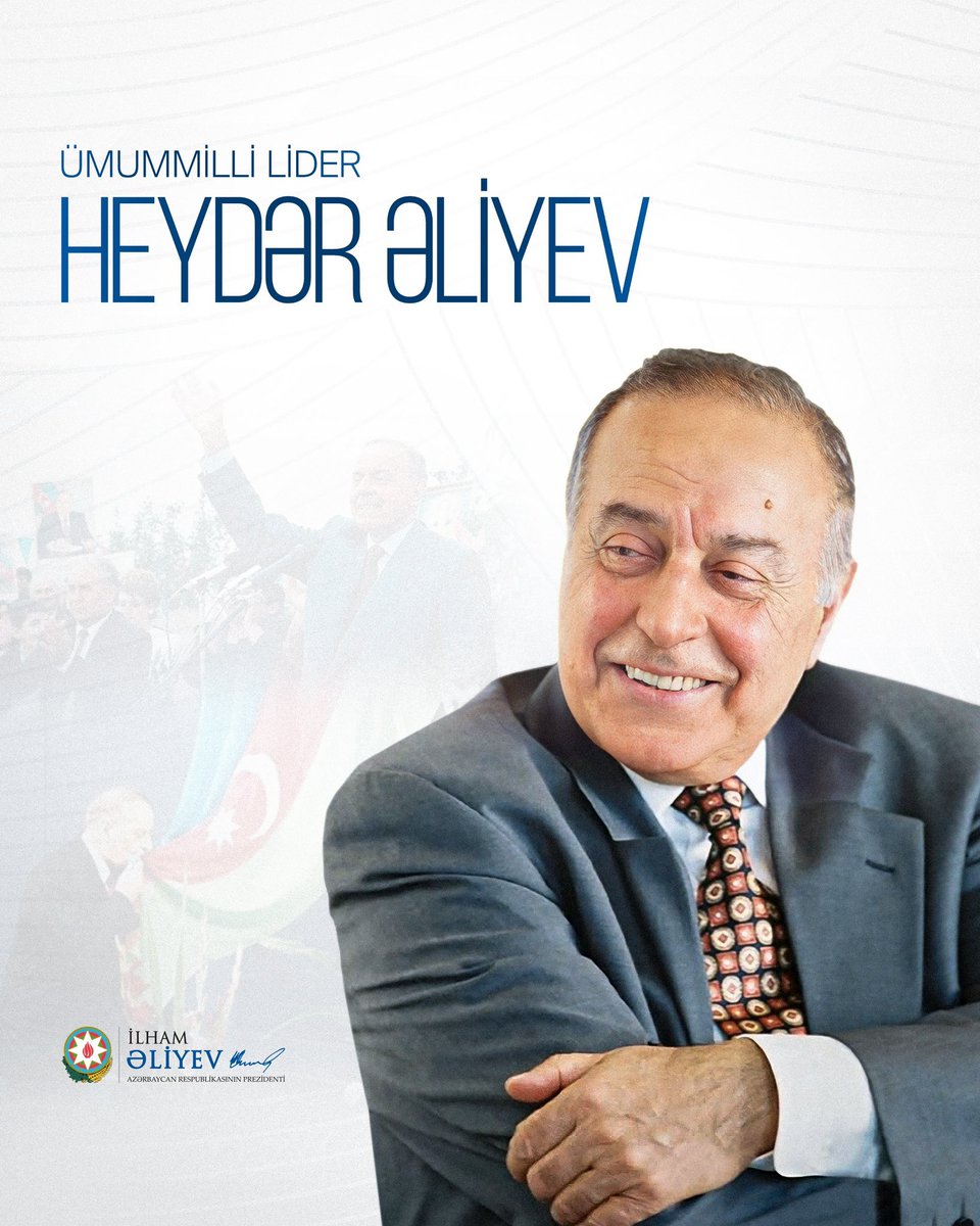 Hörmətlə və rəhmətlə yad edirik. #HeydərƏliyev