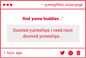 any doomed yumeships ? ♡