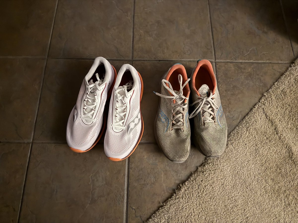new (left) vs old shoes