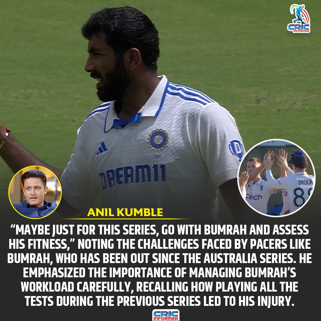 "Anil Kumble spoke about Bumrah ahead of the England tour"

#anilkumble #indvseng #Cricket #CricketNews #CricketUpdate #BCCI #England #jaspritbumrah

<a href="/BCCI/">BCCI</a> 
<a href="/ICC/">ICC</a>