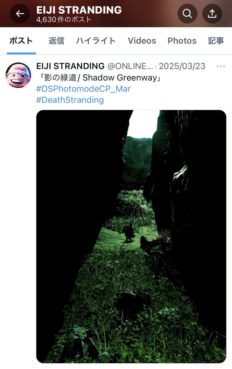 ONLINE_EIJI's tweet photo. HONORARY MENTIONSに選んで頂きありがとうございます☺️📷
「ネットが世界を覆い尽くしても争いは絶えなかった無理やり世界を繋いでもまた綻びが生まれる同じことを繰り返すだけだ」
現代の世界に非常に響く台詞
デススト2では、どんな展開になるのか楽しみです。
#DeathStranding
#DSPhotomodeCP_Mar https://t.co/cG2oKUZhTb