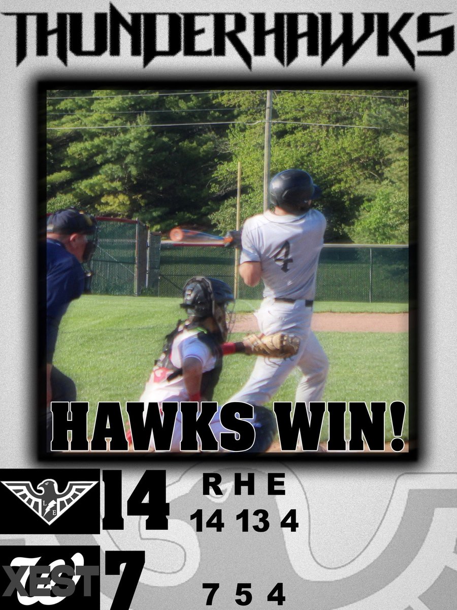 LEJVBaseball's tweet photo. 🎉Hawks Win!

Lakota East JV emerged victorious against ❌est 14-7 this evening. Lipps struck out 4 over 2 innings.  Norris relieved, strikeing out 5 in as many. Colpi had 3 hits, including a double. Wallace, Magato, Walker, Reichow a pair of singles. Loveless, Gagliardo singled. https://t.co/mZ4c03uS7c