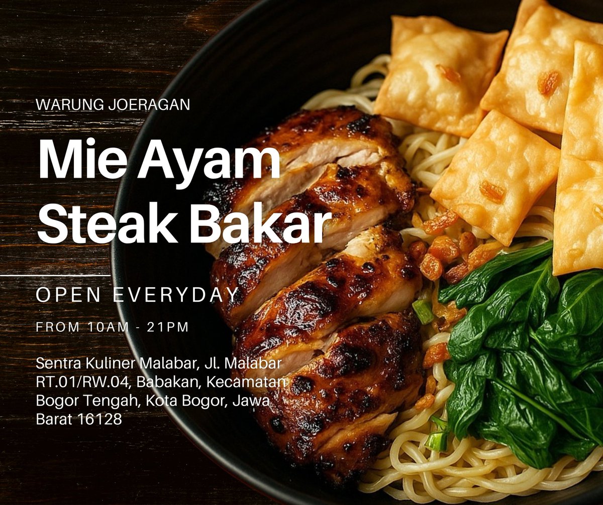 Toean_J's tweet photo. Pagii, awal dulu sebelum pandemi jualan mie ayam lalu tutup karena pandemi, setelah pandemi jualan steak ayam, tapi banyak juga yg nanya  kenapa gak jualan mie ayam lagi?!, sekarang jualan mie ayam banyak nanya kenapa gak jualan steak lagi?! Akhirnya w buat Mie Ayam Steak hahaha. https://t.co/WACbnRlxQd