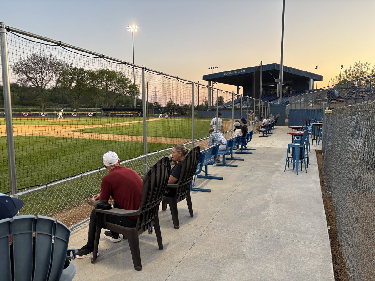 shakopeeindians's tweet photo. We lose 2-1 to @PubBaseball . Beautiful night at the park. The new patio looks to be a popular spot to watch some ball.  Jaden goes 2 scoreless and gets 1 of our 3 knocks to garner Jobu.  @HutchHuskies visit @JSchlepStadium  next Tuesday for game 2. https://t.co/9vLqBWqpMi