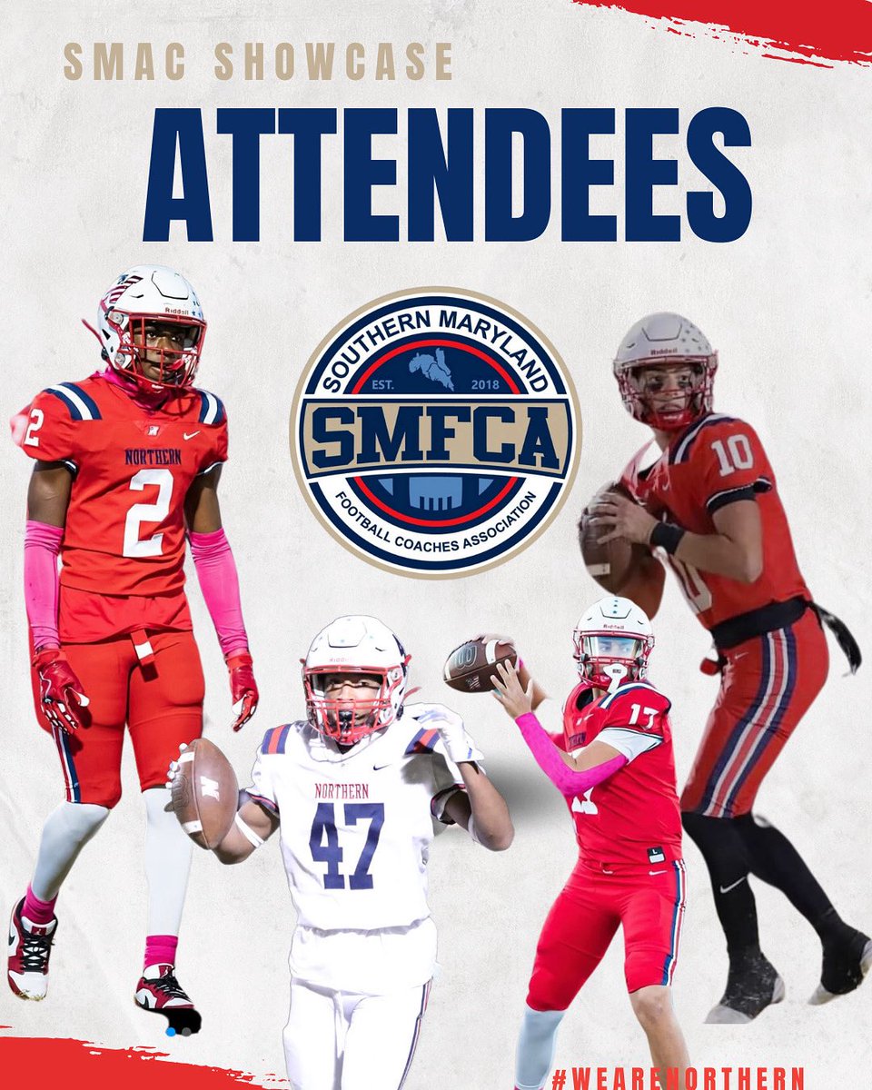 Northern High School Football (@nhspatriotsfb) on Twitter photo Northern Football will be well represented tomorrow at the SMAC UNDERCLASSMEN SHOWCASE!
<a href="/Bh_timk/">Tim Cain</a> - 2026 DB multiple FCS offers
<a href="/BlakePasik_/">Blake Pasik</a> - 2026 QB 1 FCS offer
@gdagoat07 - 2026 ATH
<a href="/bradenot7/">Braden Otero</a> - 2027 QB
<a href="/ArielCaraballoR/">Ariel “Ray-Ray” Caraballo</a> - 2028 OL
<a href="/keegangurley/">Keegan Gurley</a> - 2027 OL/DL
#RecruitThePats🚩 Northern Football will be well represented tomorrow at the SMAC UNDERCLASSMEN SHOWCASE!
<a href="/Bh_timk/">Tim Cain</a> - 2026 DB multiple FCS offers
<a href="/BlakePasik_/">Blake Pasik</a> - 2026 QB 1 FCS offer
@gdagoat07 - 2026 ATH
<a href="/bradenot7/">Braden Otero</a> - 2027 QB
<a href="/ArielCaraballoR/">Ariel “Ray-Ray” Caraballo</a> - 2028 OL
<a href="/keegangurley/">Keegan Gurley</a> - 2027 OL/DL
#RecruitThePats🚩