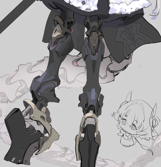 メイドの日だから美脚wip貼ります(自讃) 