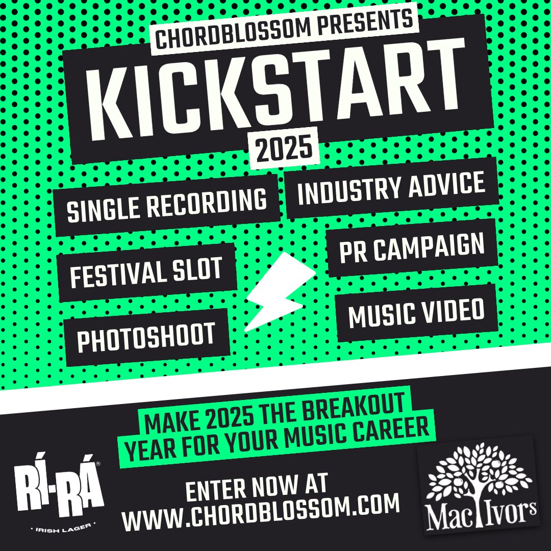 Reminder that the deadline for entries to Kickstart is tomorrow at 5pm. If you're a musician or band based in NI, we want to hear from you. Incredible opportunity to kickstart your year with a host of great prizes.

#nimusic #northernireland