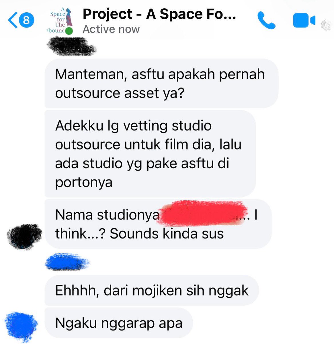 kerissakti's tweet photo. Attention!

Mulai ada ahensi/studio yang ngaku2 ikut garap A Space for the Unbound dan mencatut itu ke portfolio mereka.

Kami tegaskan bahwa pengembangan ASFTU dilakukan secara internal dan tidak melibatkan pihak lain di luar Toge Productions dan Mojiken.

Hati2 dengan penipu! https://t.co/I7RDaXkYhL