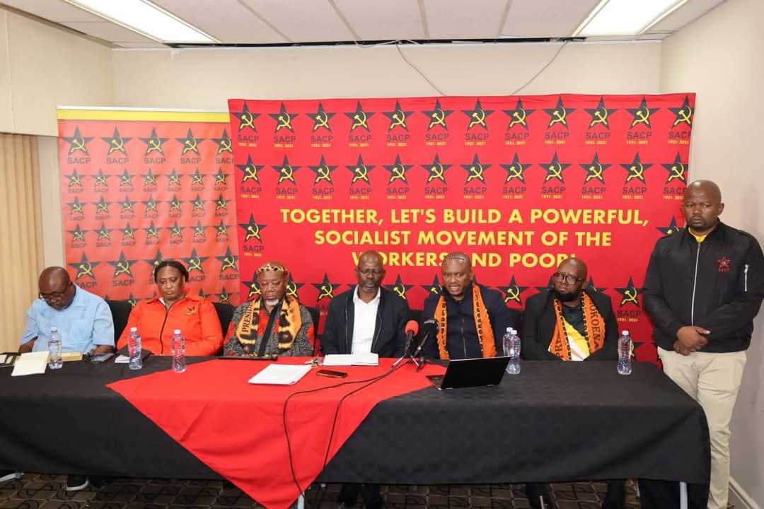 SACP1921's tweet image. On Friday, 9 May 2025, the #SACP held a bilateral engagement with the Congress of Traditional Leaders of South Africa (CONTRALESA), led by its General Secretary, Cde Solly Mapaila, and CONTRALESA President, Kgosi Mathupa Mokoena.