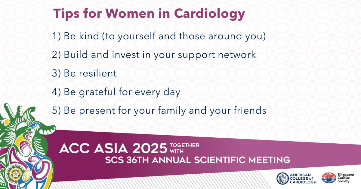American College of Cardiology (@accintouch) on Twitter photo Leading women in cardiology, Drs. <a href="/noshreza/">Nosheen Reza, MD, MS</a>, <a href="/lamcardio/">Carolyn Lam</a>, ACC VP <a href="/Drroxmehran/">Dr Roxana Mehran</a> and #JACCCardioOnc EIC Bonnie Ky share their personal stories and perspectives and debate whether women in cardiology can have it all at #ACCAsia. Dr. Ky’s tips are👇. Share your own in the comments. Leading women in cardiology, Drs. <a href="/noshreza/">Nosheen Reza, MD, MS</a>, <a href="/lamcardio/">Carolyn Lam</a>, ACC VP <a href="/Drroxmehran/">Dr Roxana Mehran</a> and #JACCCardioOnc EIC Bonnie Ky share their personal stories and perspectives and debate whether women in cardiology can have it all at #ACCAsia. Dr. Ky’s tips are👇. Share your own in the comments.