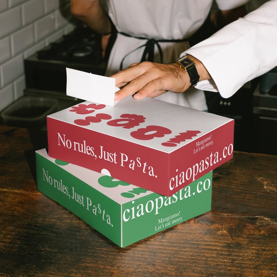Cheeky pasta spot visual identity by @studiobainne using a font called "Random" from our font catalogue.

Ignite your next project with a font from our catalogue. ⁠
⁠
Free trials available. ⁠
🔗 type-department.com⁠
⁠
#typedepartment #graphicdesigner #graphicdesign