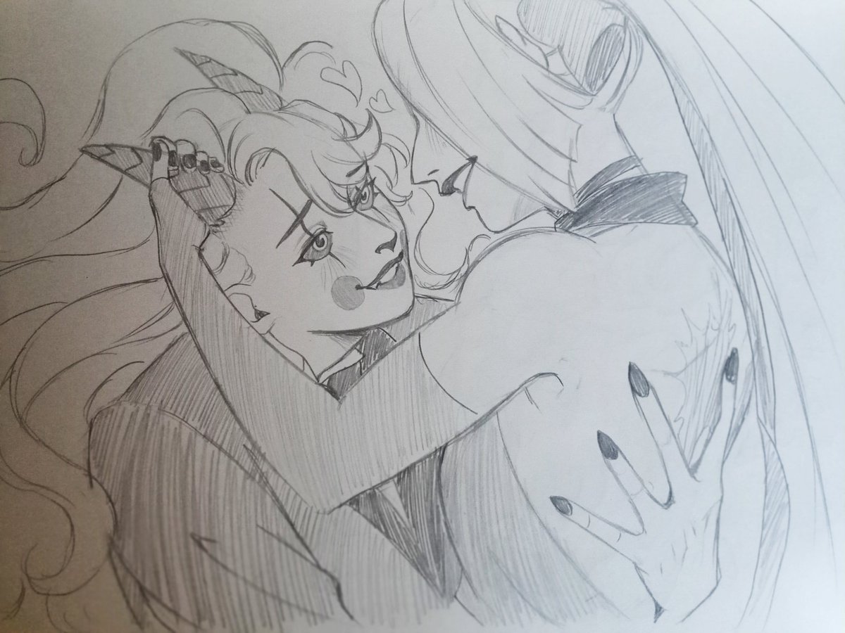 LazuliBarbara's tweet image. The chaggie withdrawals is bad for me today, gang
#HazbinHotel #chaggie