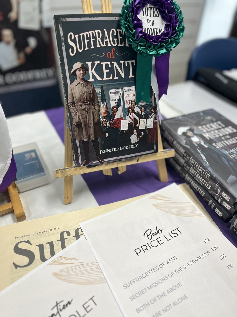 I’m here at the #TunbridgeWells #Litfest In Royal Victoria Place. Lots of great books from local writers. Come along! #localwriters #suffragettes