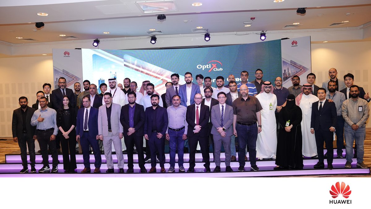 #Huawei honored to host the first-ever OptiX Club event in Saudi Arabia and officially launch the Huawei FTTO 2.0 Solution! Nearly 110 distinguished guests from around 60 organizations attended the event. 
Click the link to explore the full solution details: