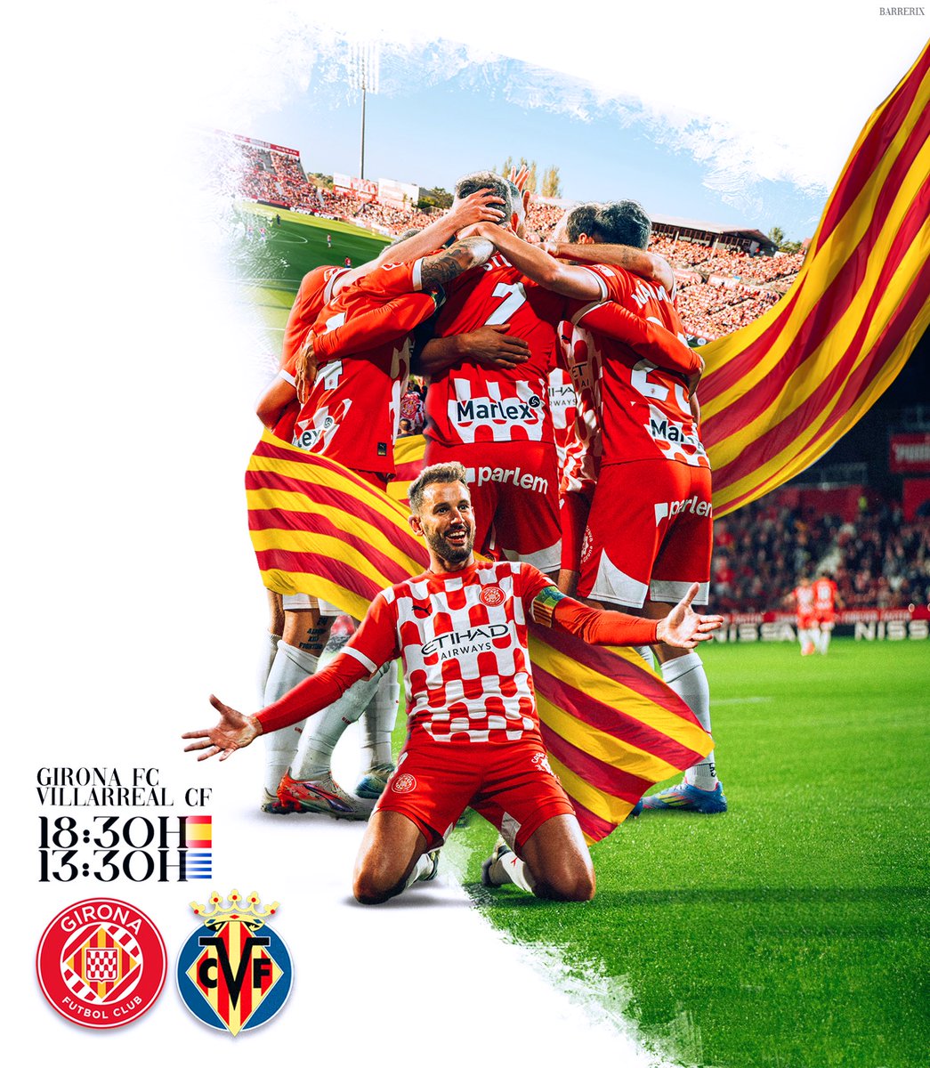 CristhianStuani's tweet image. MATCHDAY 🚨🚨
Girona vs Villareal
Tots junts 🔴⚪️
#somhigirona #orgullgironí