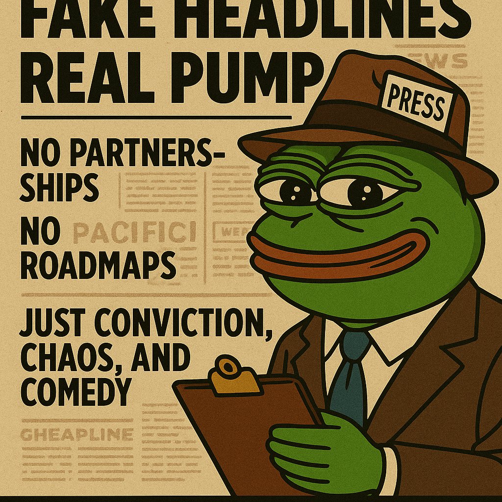 PressleyFUDCoin's tweet photo. You’re not early.

You’re exactly on time for the next fake headline market cycle.

$PFUD is almost live.

This isn’t hype.
It’s irony with a ticker.

👇 #PumpFun #PFUD https://t.co/8rexeu0nOa