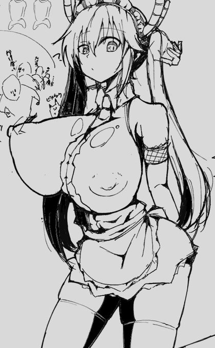 リクエストでメイドラゴンのトール描いたよー 