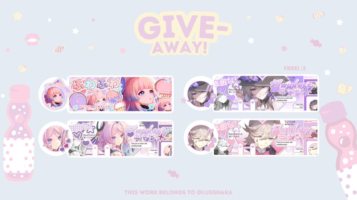 lusshaka's tweet photo. help rt? thank you! yuk sekalian ikut :3

GIVEAWAY ALERT❗️❗️HALOO, kali ini kita mau bagi2 free 4 layout yang udah dijajanin kak anon baik hati dalam rangka ulang tahunnya kak Sean @CULPRlIT 🌸 untuk rulesnya cek alt yaa. yuk ikut! dan semoga beruntung! 🍀

#zonanuang #zonajajan https://t.co/4oe10pnJ8z
