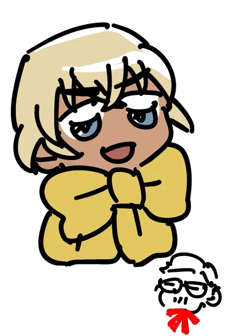 昨日とおるさん( )とお会いした時に落書きさせてもらった謎絵〜。私も描いてもらいたかったけど初期設定のポンコツパッドをお見せするのも恥ずかしいやと思いました。クリスタの99.9%の機能を使っていないのがバレてしまったクリッピングを教えてもらったので使えるようになりたいね…
