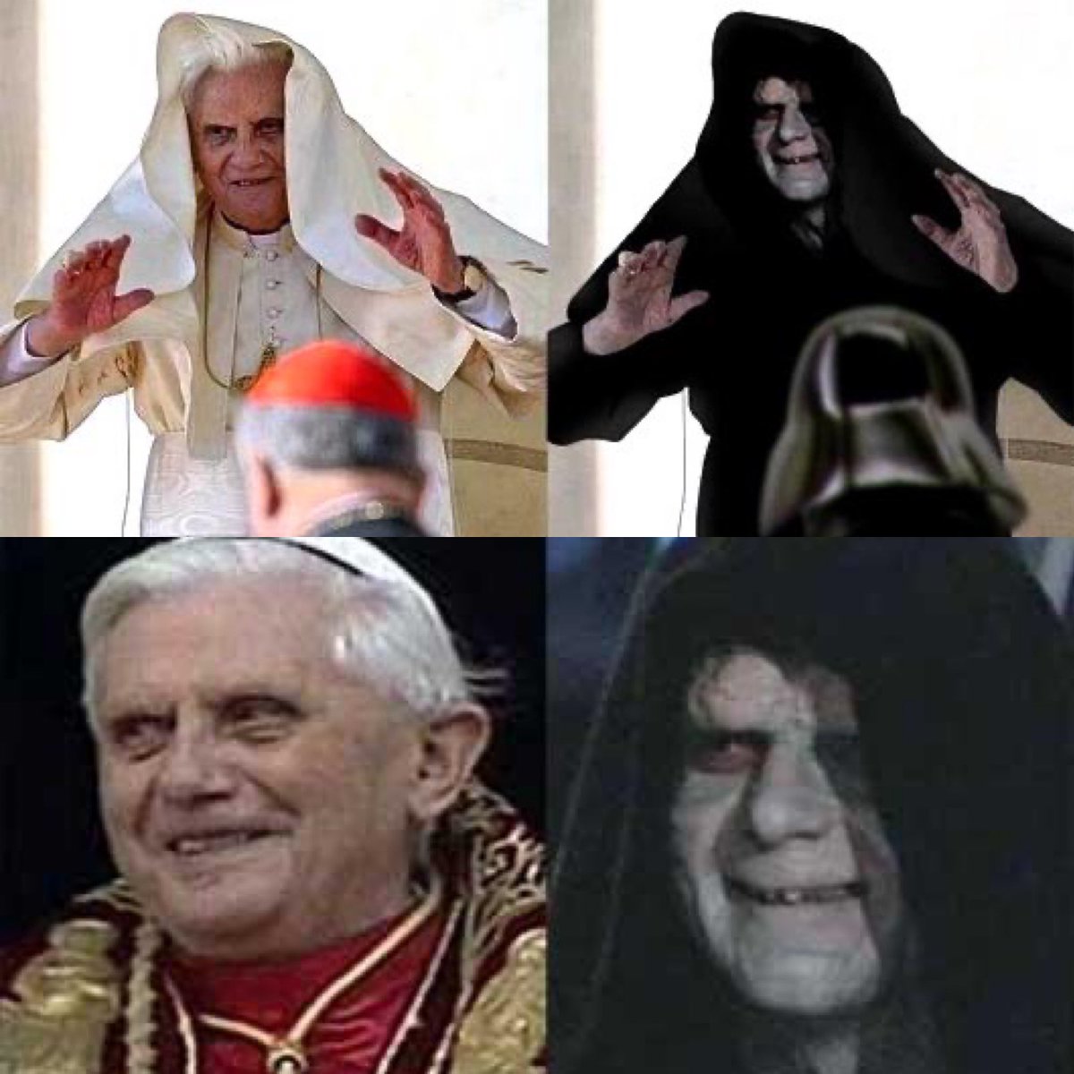 The Vatican took twenty years and two popes to finally collect both the Chancellor and Emperor archetypes of Palpatine.
