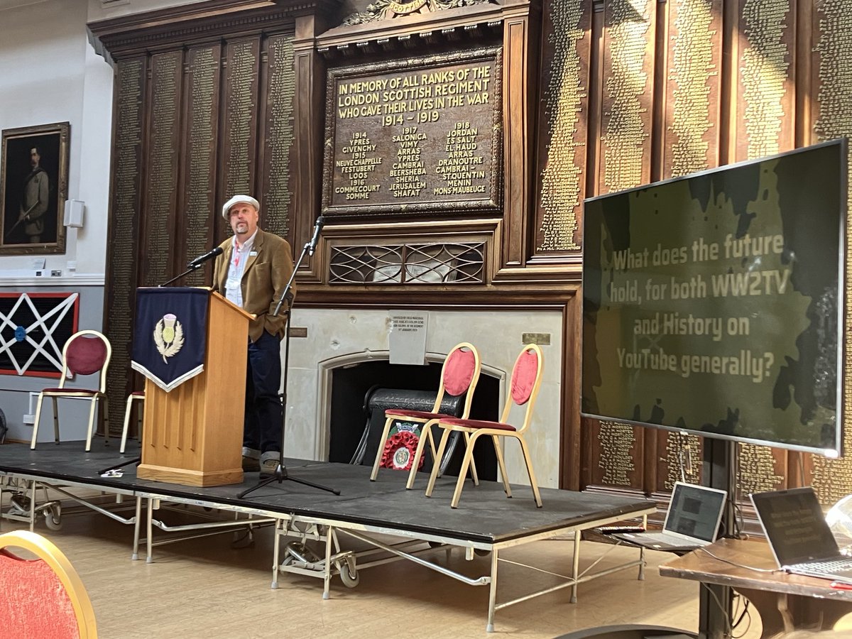 ww2research's tweet image. The wonderful Paul Woodage @WW2TV speaking about the benefits and pitfalls of content creation on YouTube at the Peace in Europe Conference @EGPOSullivan
If you happen to be in Central London today, why not drop into the London Scottish Museum?!