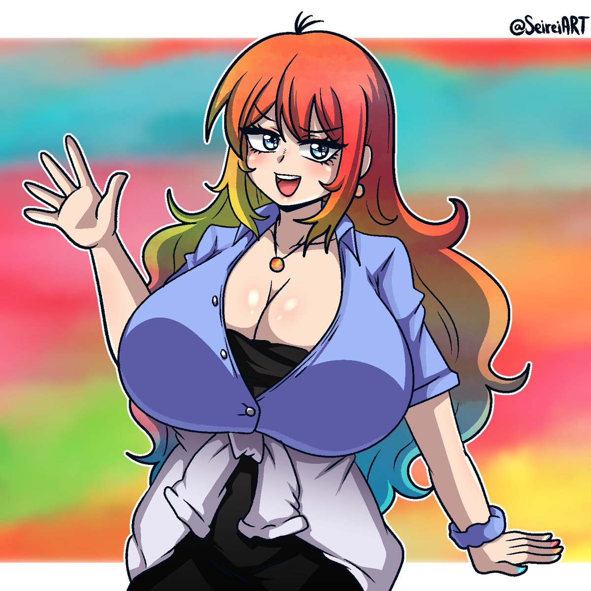 Flavored (@flavoredgumball) on Twitter photo I should start promoting my OC more.
Her name is Aoi, and she has nice colorful hair (art by <a href="/seireiart/">SeireiART 🇲🇦 ☯</a>) I should start promoting my OC more.
Her name is Aoi, and she has nice colorful hair (art by <a href="/seireiart/">SeireiART 🇲🇦 ☯</a>)