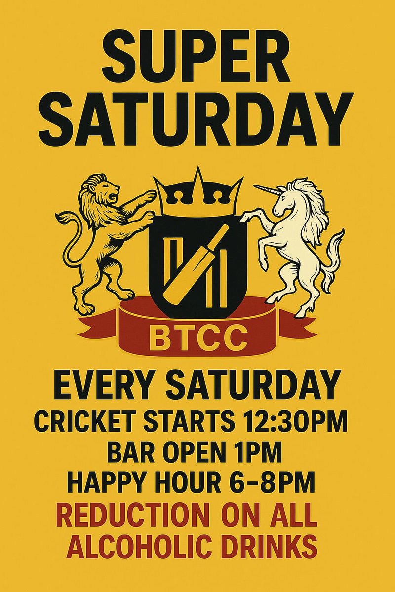 Come and watch the game, enjoy the sunshine and have a few beers, stay until 6 and enjoy our Happy Hour (2 hours actually) 🍻

See you later