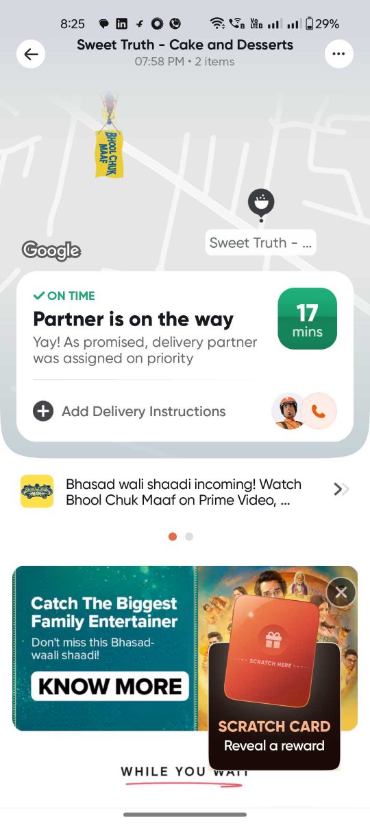10prasanth1994's tweet photo. Swiggy, I waited 5 minutes, but your timer is stuck at 17. 

Are you delivering my order or just testing my patience?
Time moves forward everywhere, except in your app! 😂⏳ 
#HungryForTruth #SwiggyLogic #TimeStandsStillminutes https://t.co/PAFUeSdICe