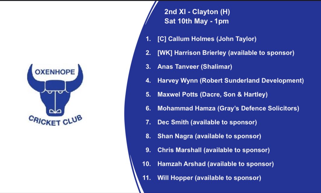 Oxenhope Cricket Club tweet media