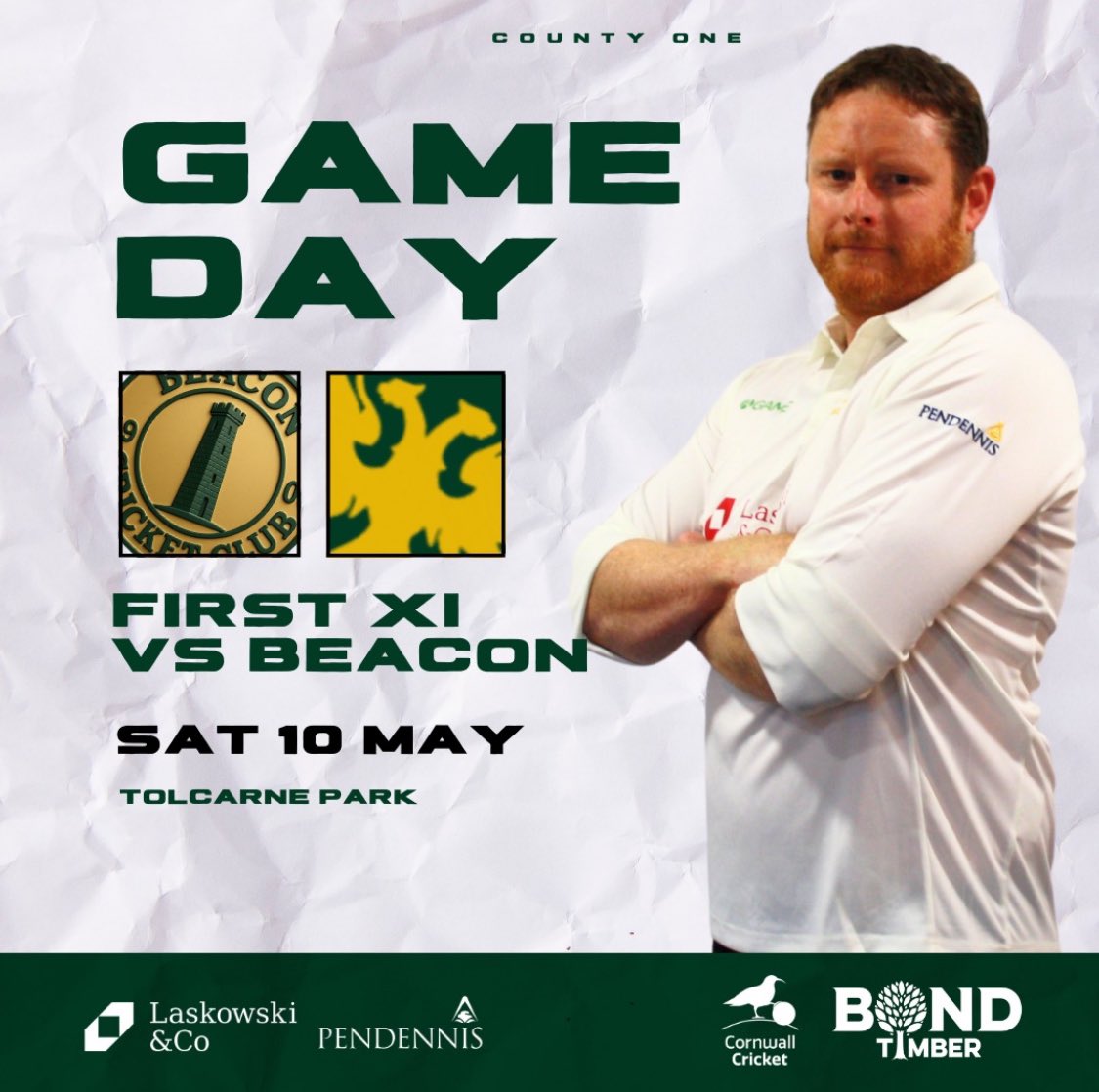 𝙄𝙏’𝙎 𝙂𝘼𝙈𝙀 𝘿𝘼𝙔 🏏

Second game of county one... 🔥

Today at Tolcarne Park, Falmouth Eagles will entertain Beacon Cricket Club in their County One Clash! Starting at 1pm

Good luck and go well lads. 👍

👀 Keep an eye out, our line-up will be out shortly!