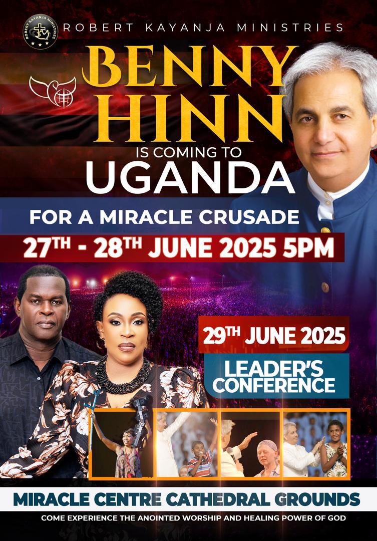 MissionsDirecta's tweet image. THIS is your Miracle moment? ⏳

Pastor Benny Hinn [.@Benny_Hinn] is coming to UGANDA 🇺🇬

27th–29th | Miracle Centre Cathedral
🔥 Miracle Crusade + Leaders Meeting

God is setting the stage. Will you be in the room?
#BennyHinnInUganda #BennyHinnInKla